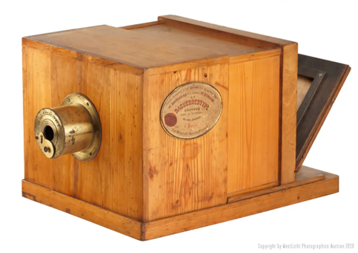 The first mass-produced camera was the "Daguerreotype"