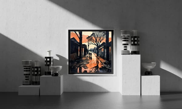 Story Concept for Wall Art Painting Bruce Onobrakpeya’s Urban Patterns and Landscapes